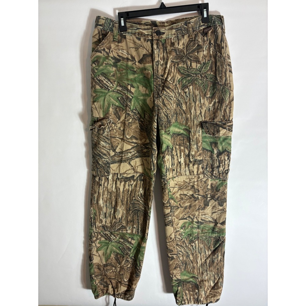 Vintage Walls Realtree Camo Cargo Pants Mens Large Made in USA Gorpcore Utility
